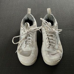 Mizuno Volleyball Shoes (Silver/Grey And White)